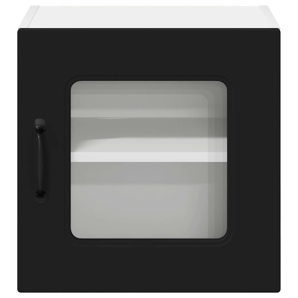 Kitchen Wall Cabinet with Shelf 2 pcs Black 40 x 31 x 40 cm